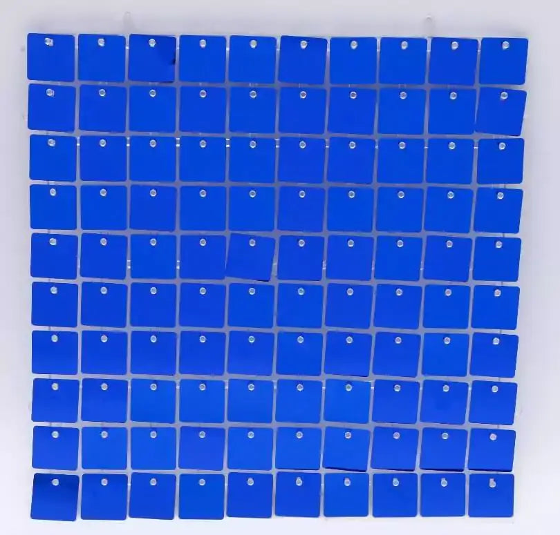 Sensfun Square Royal Blue Shimmer Wall Panels Easy Setup Wedding Theme Party Decorations