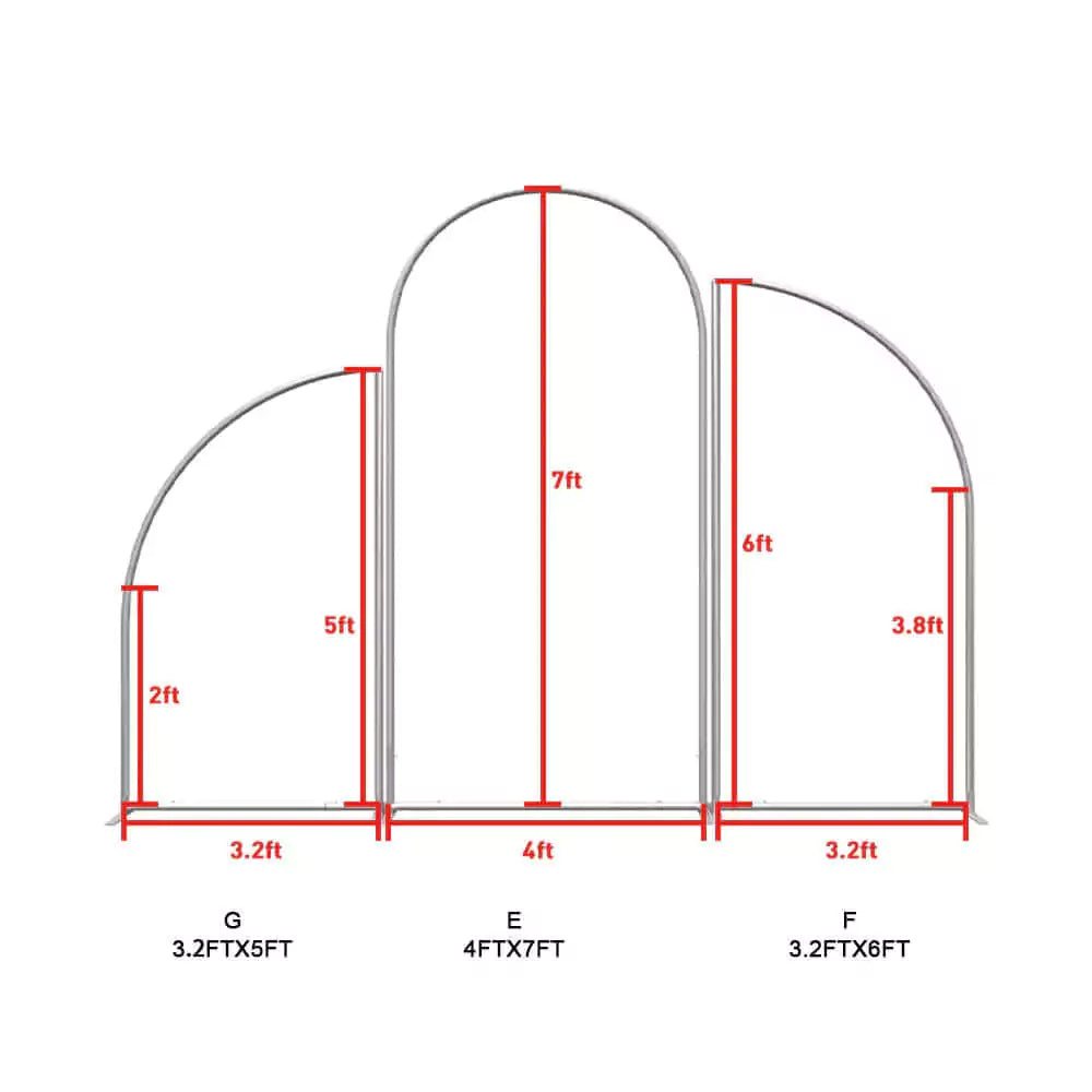 Personalized 3pcs Chiara Arched Backdrop Wall Set Stand Birthday Baby Shower Wedding Party Decoration Frame Custom Birthday Background