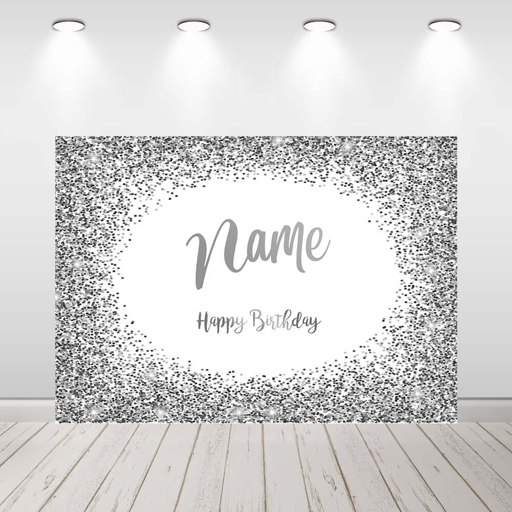 Custom Name Photo Background Banner