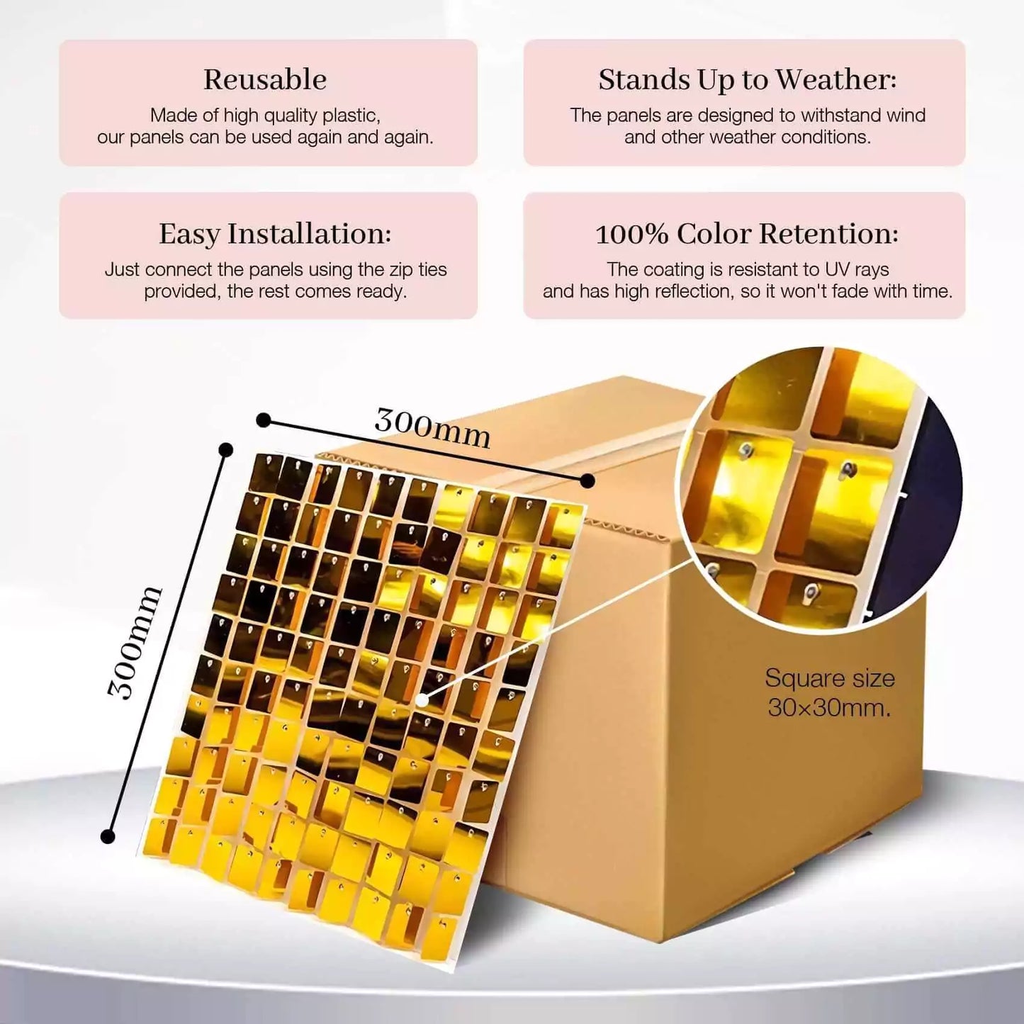 36pcs Panels Purple Square Sequin Shimmer Wall Backdrop for Birthday Party Supply Baby Shower Party Decoration