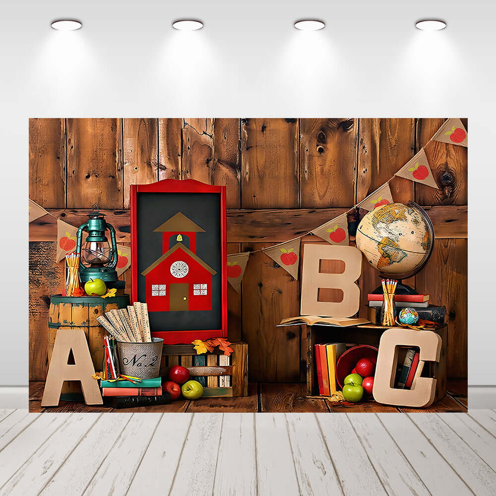 Welcome Back to School Photography Background Custom Kindergarten Backdrop for Photo Studio Cakes Smsh Banner