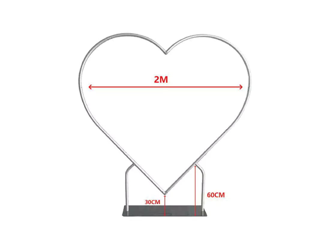 Heart Shape Arch Backdrop Stand Decor Birthday Background Frame Marriage Wedding Party Supplies Stand Decorations