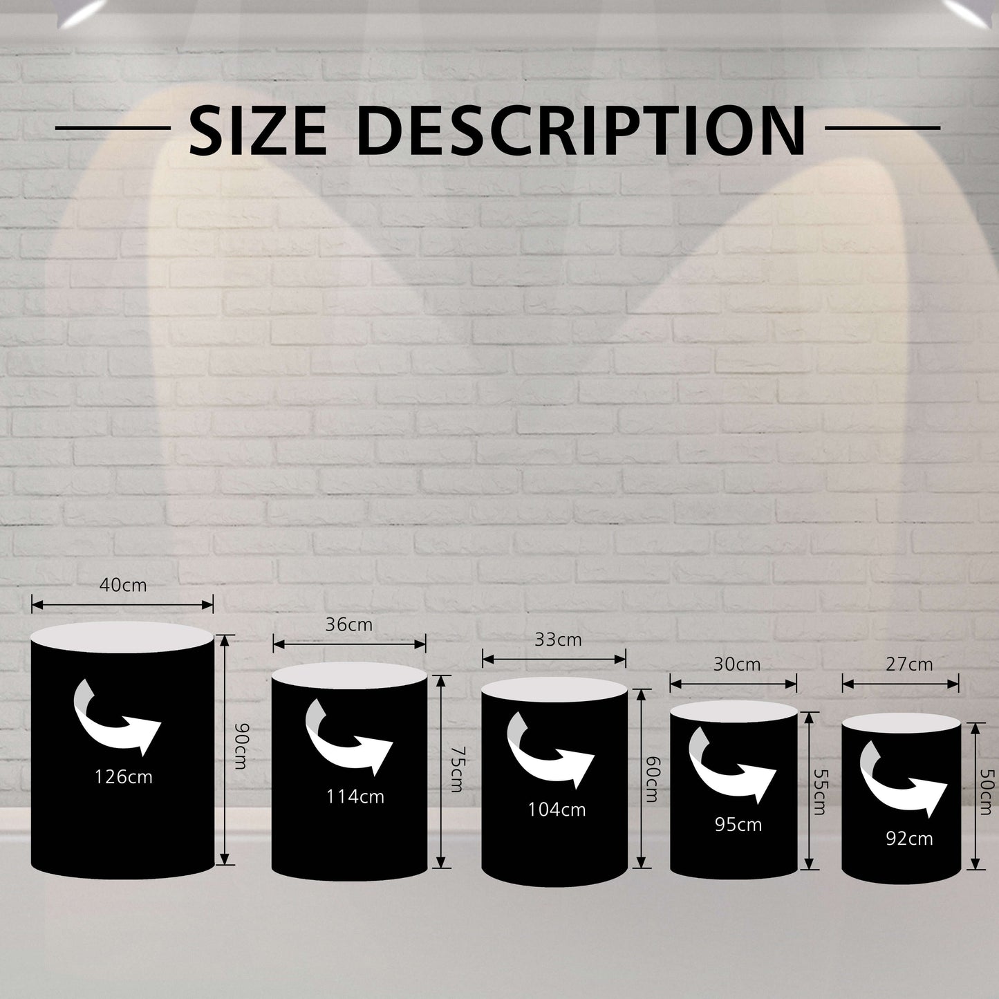 Animals Safari Baby Shower Party Decoration Backdrop Birthday Plinth Cylinder Pedestal Covers