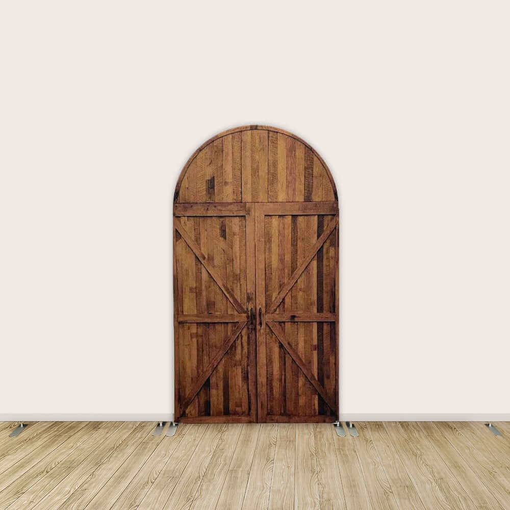 Barn Door Arched Wall Backdrop