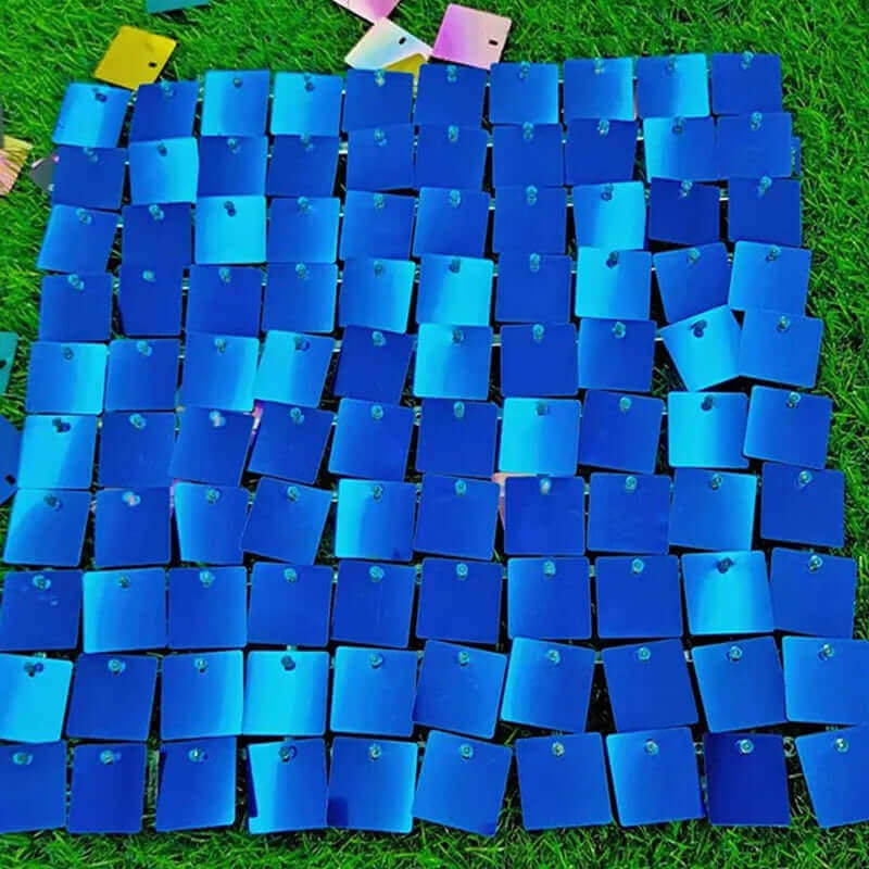 Royal Blue Shimmer Wall Backdrop for Wedding Party Decoration