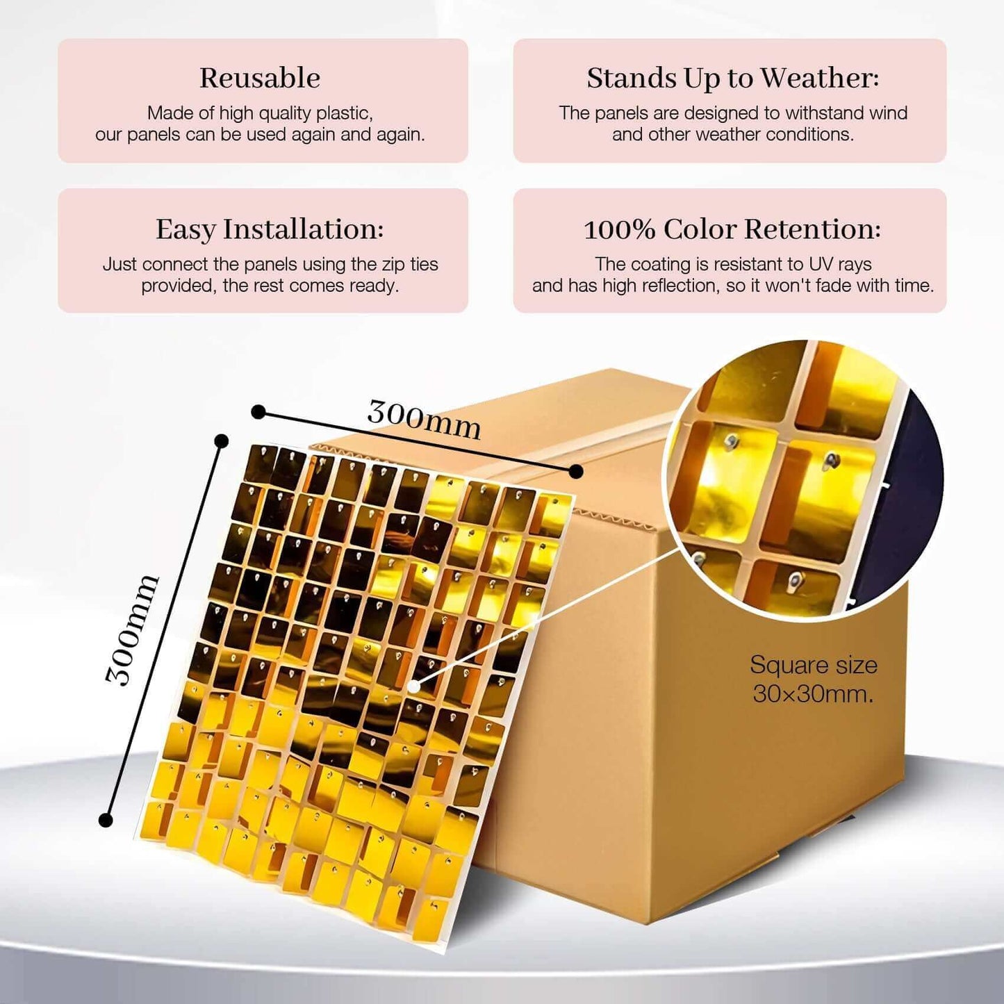 30x30mm one box