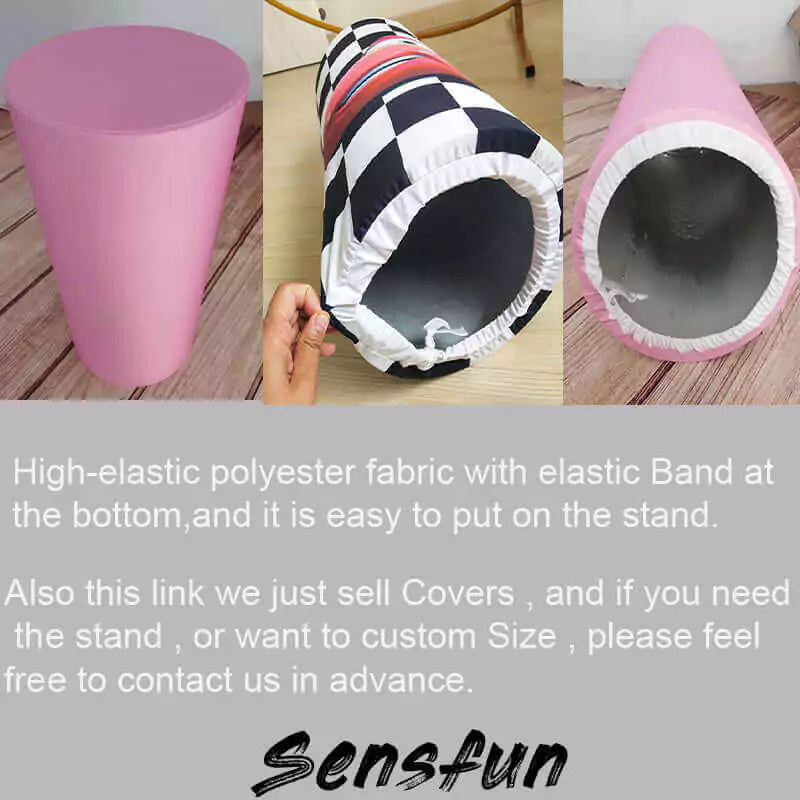 Jungle Baby Animal Cylinder Cover Set – Elephant, Giraffe & Hippo