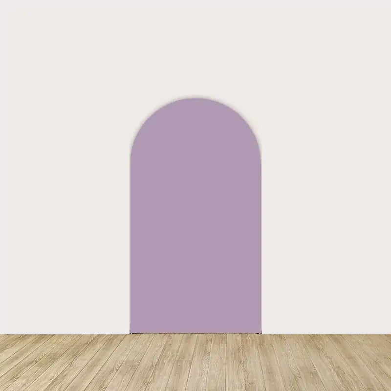 Left panel in solid lavender—simple and elegant complement to the butterfly and floral center design.