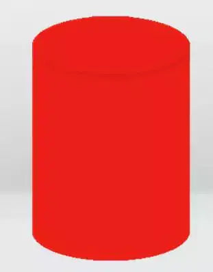 solid red backdrop cylinder cover for party or stage decor