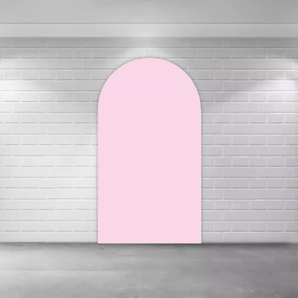 Left arch panel in soft blush pink—minimal and versatile for weddings, baby showers, or sweet sixteen party backdrops.