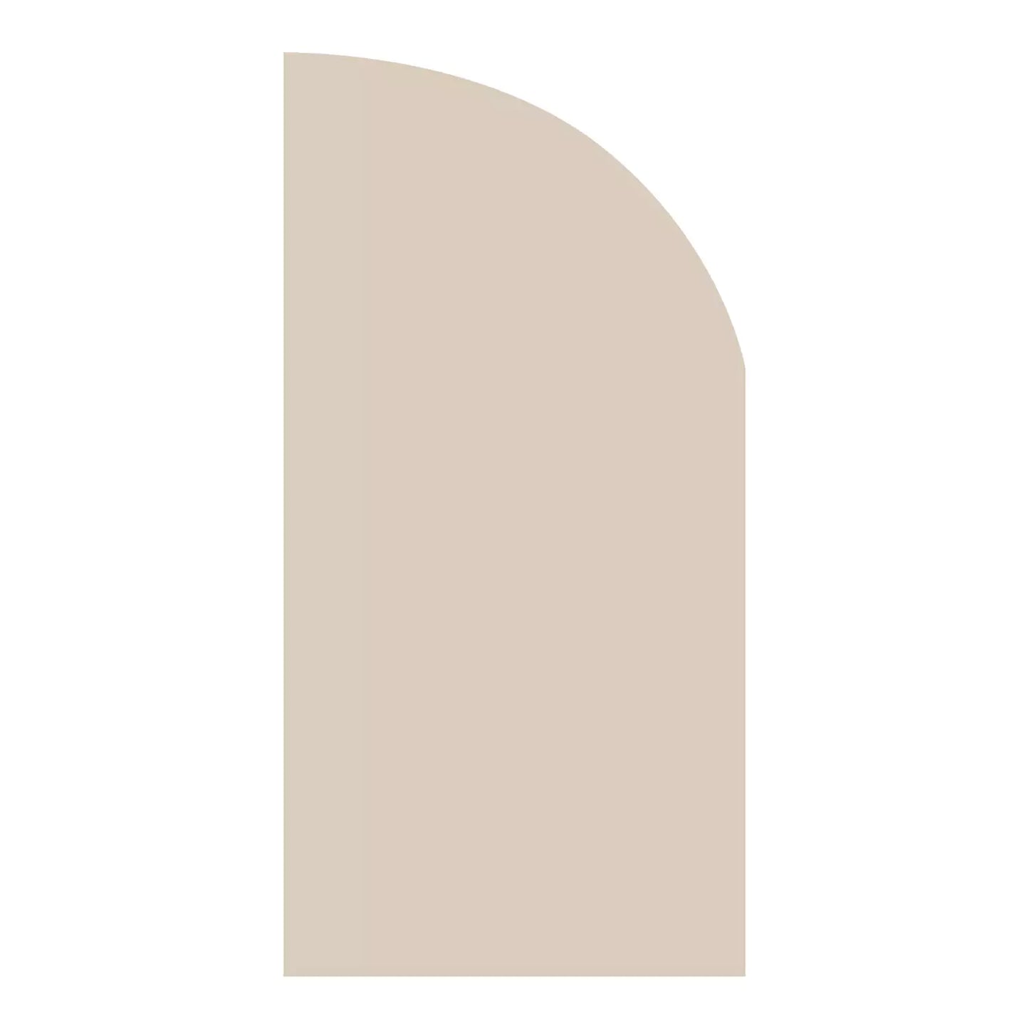 Right arch panel in matching nude color—completes the balanced modern aesthetic.