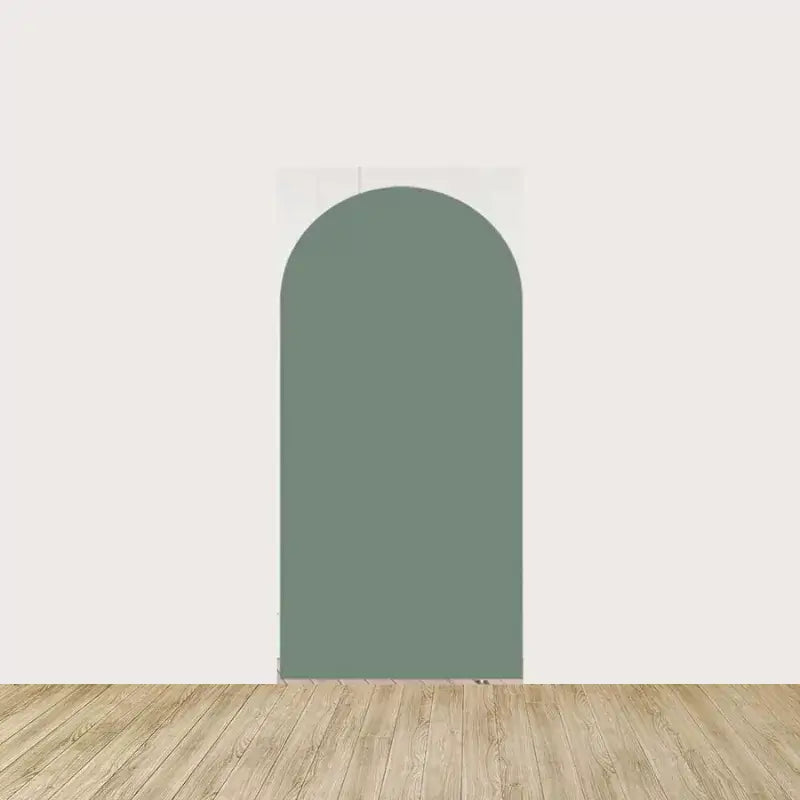 Arch panel in solid sage green tone—provides a soft, calming accent for botanical-themed or modern minimalist event backdrops.