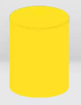solid yellow backdrop cylinder cover for event display