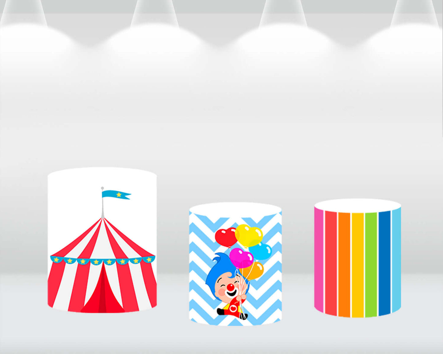 Sensfun Circle Round Backdrop Kids 1st Birthday Party Decoration Photography Banner Cartoon Animals Plim Photo Background