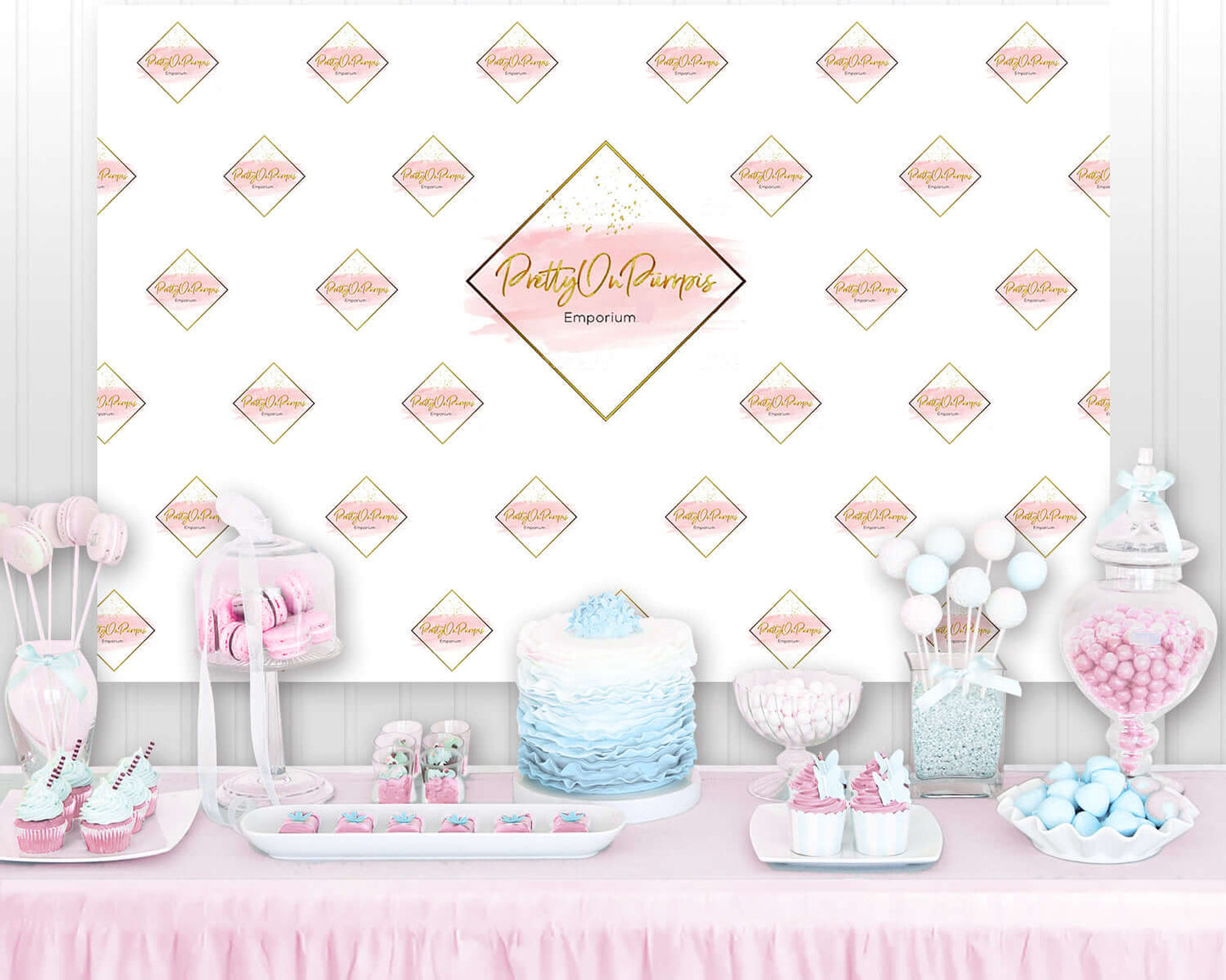 Step and Repeat Photography Backdrops Customize Birthday Banner Company Logo Background for Photo Studio Wallpaper