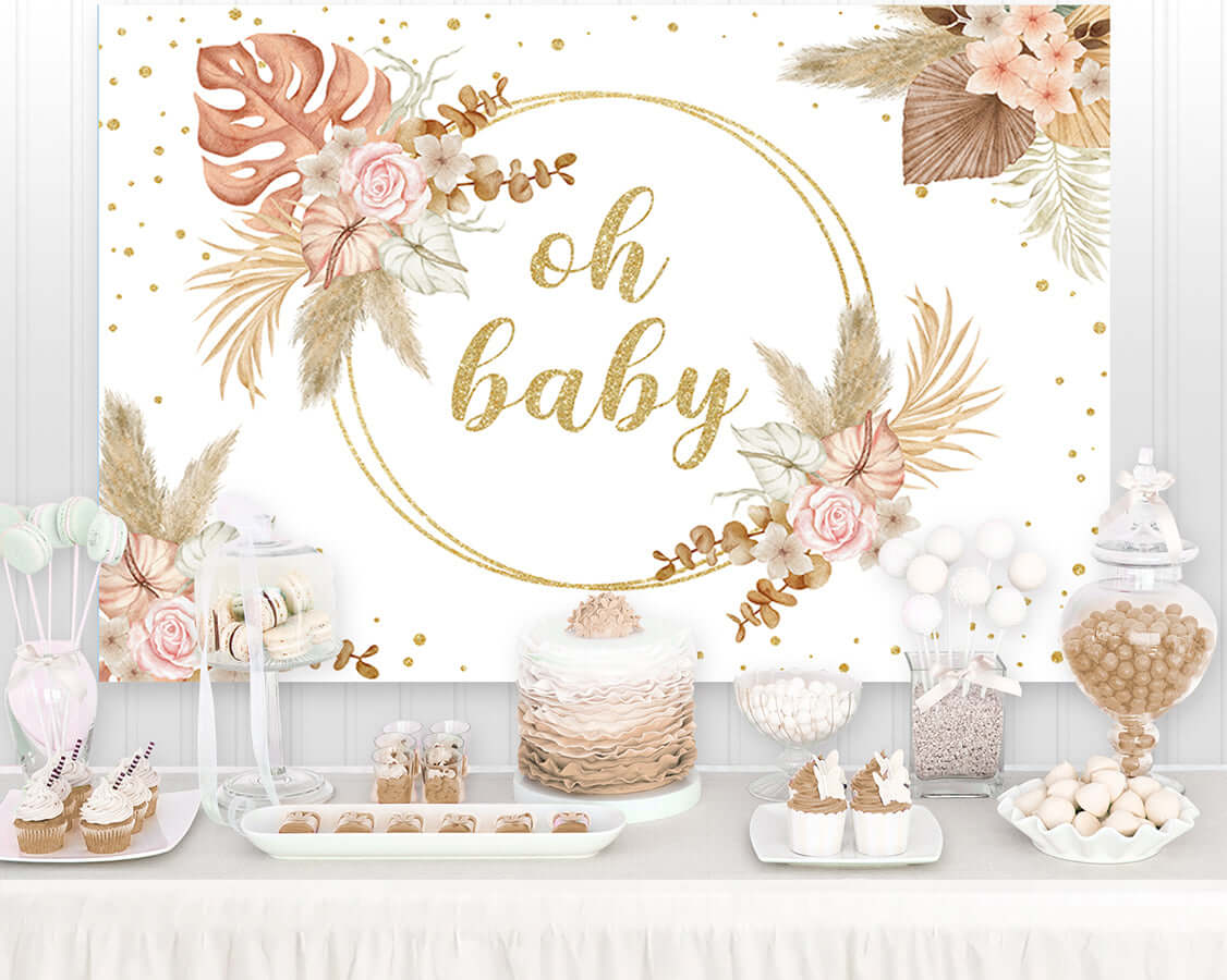 baby shower background decorations