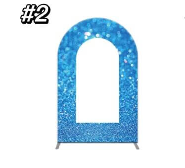 Custom Open Arch Backdrop Cover Stand Arched Frame Party Chiara Wall Panels Round Photo Baby Birthday Wedding Events Banner
