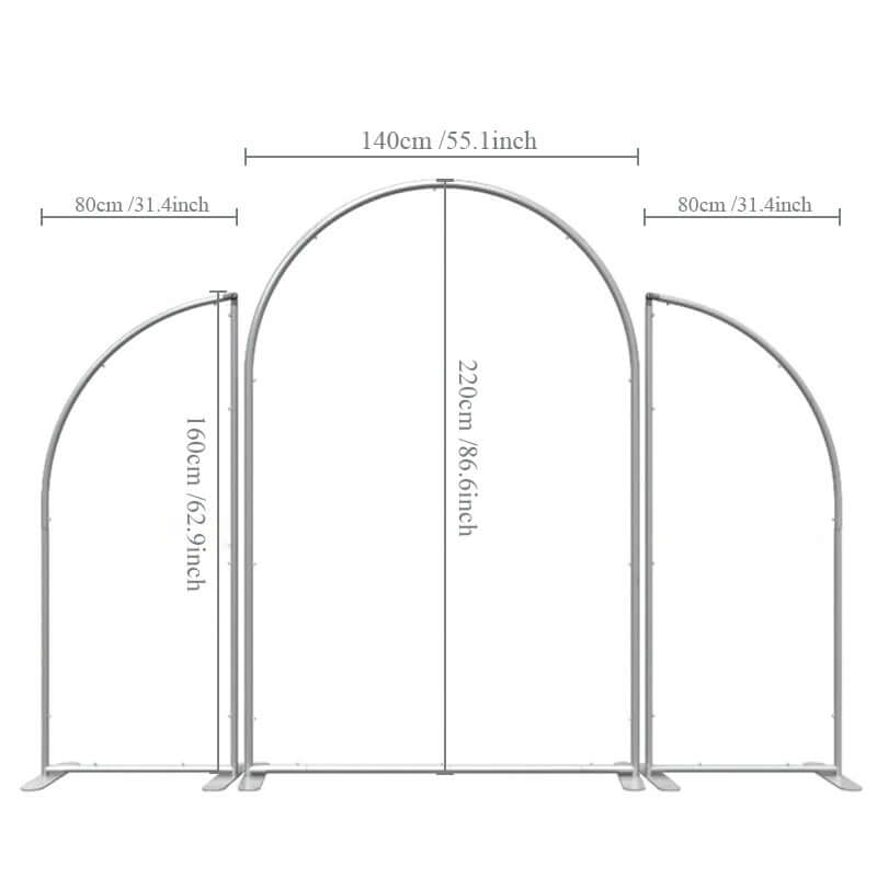 Custom Arch Backdrop Doubleside Cover Print Balloons Arch Garland Stand Baby Girl Birthday Shower Party Backdrop Chiara Wall Cartoon Movie