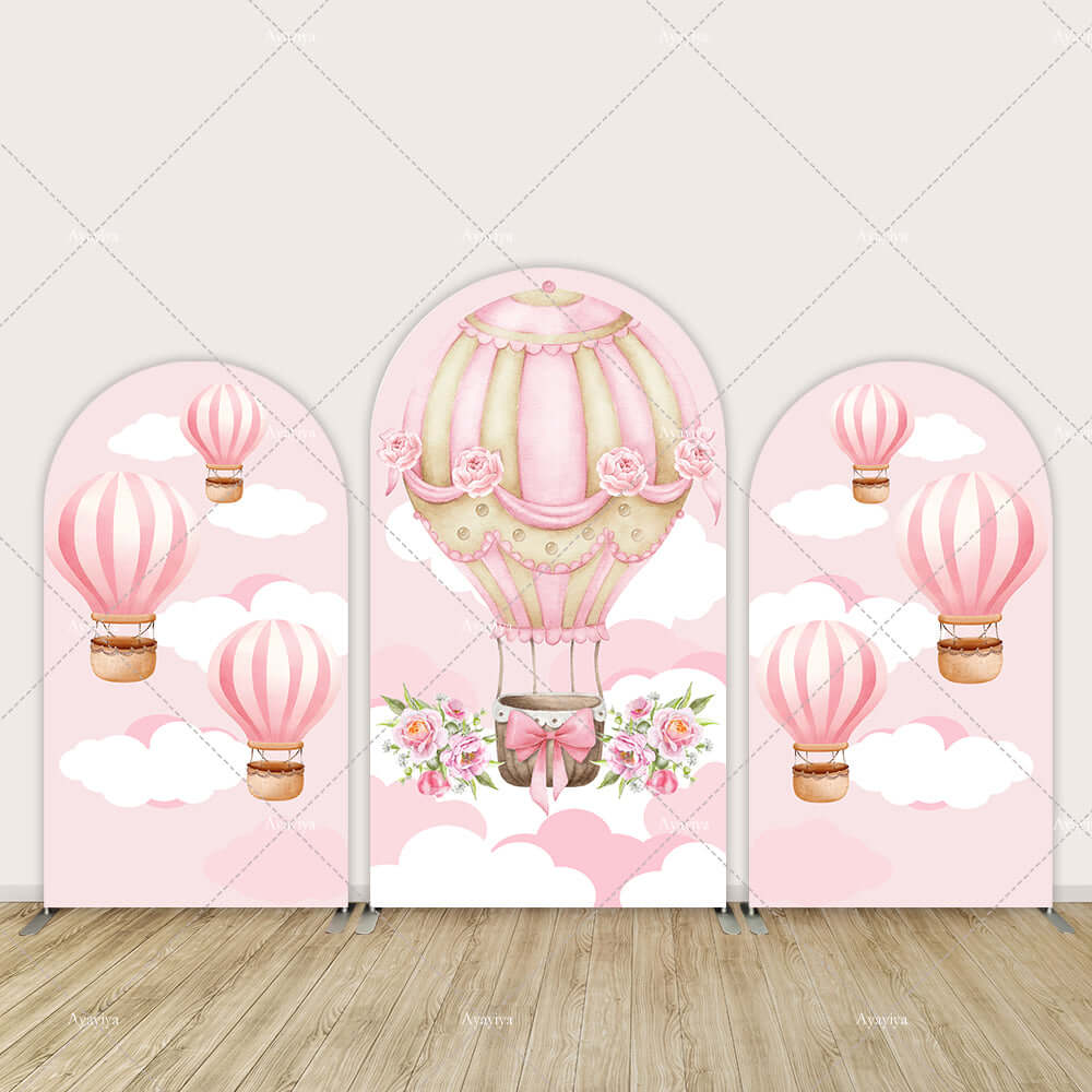 Hot Air Balloons Baby Shower Arch Covers