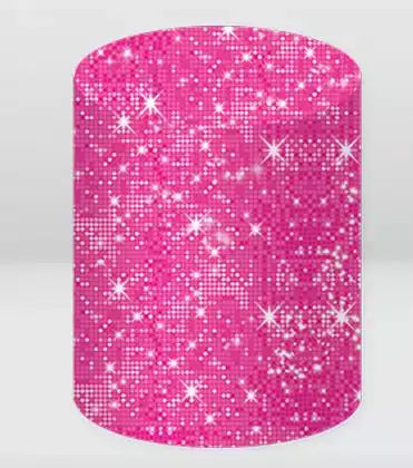 Pink Bling Glitter Cylinder Cover Pedestal Pillar Covers for Kids Birthday Cake Table Party Decoration