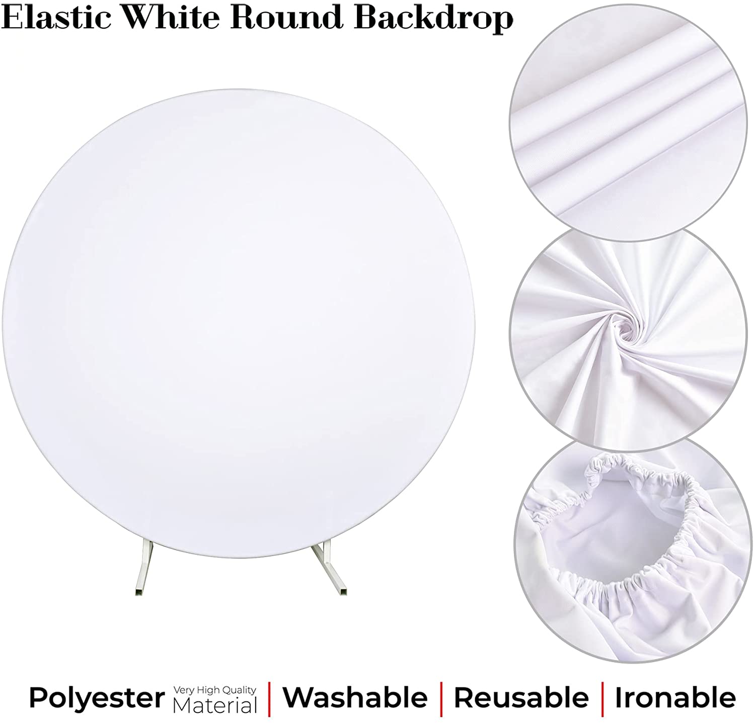 round backdrop polyester