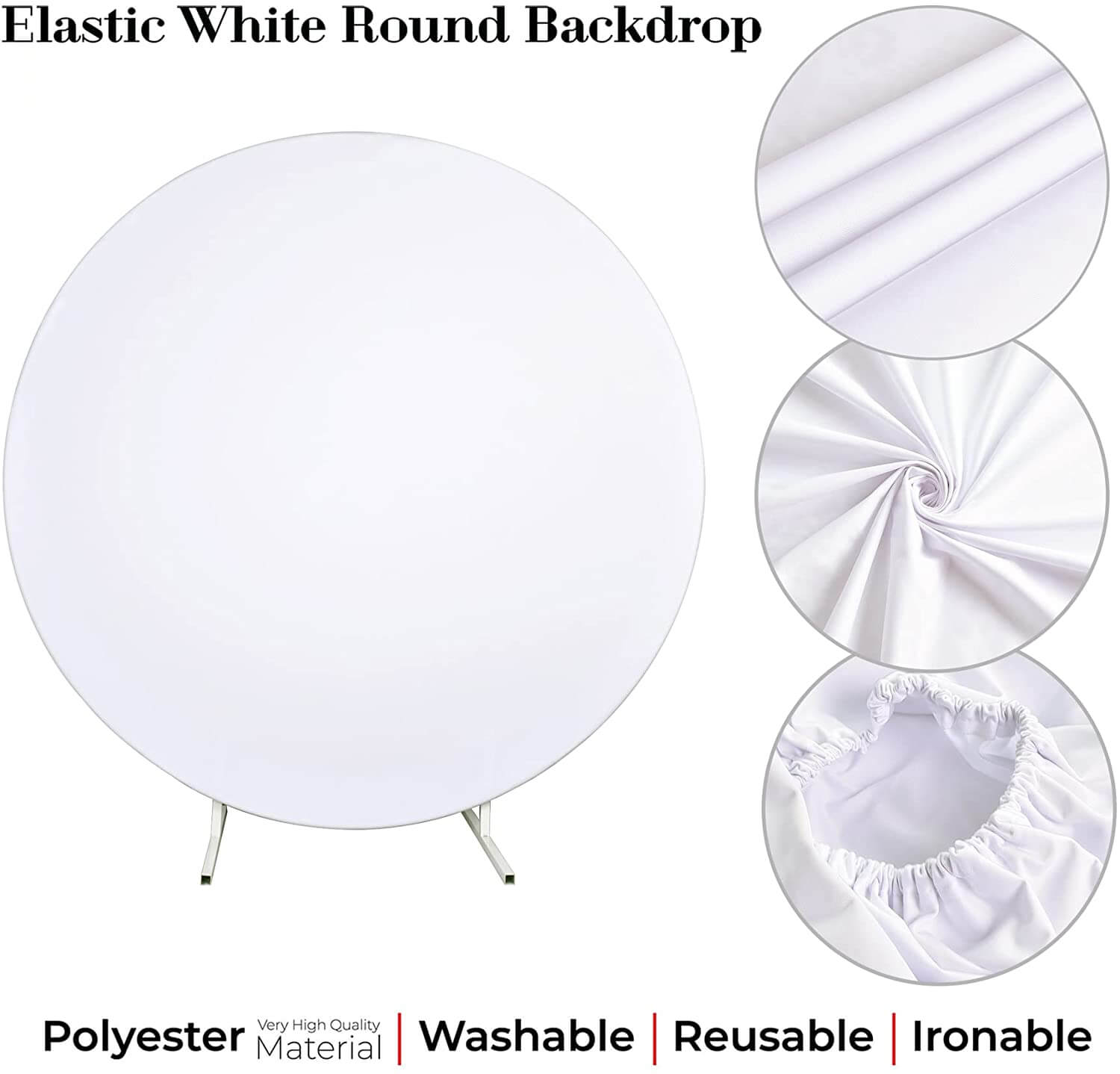 Polyester Round Backdrop Cover