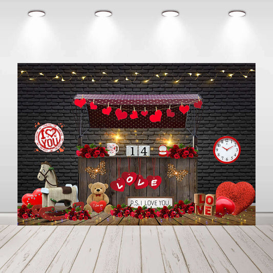 Valentines Party Photography Background Banner