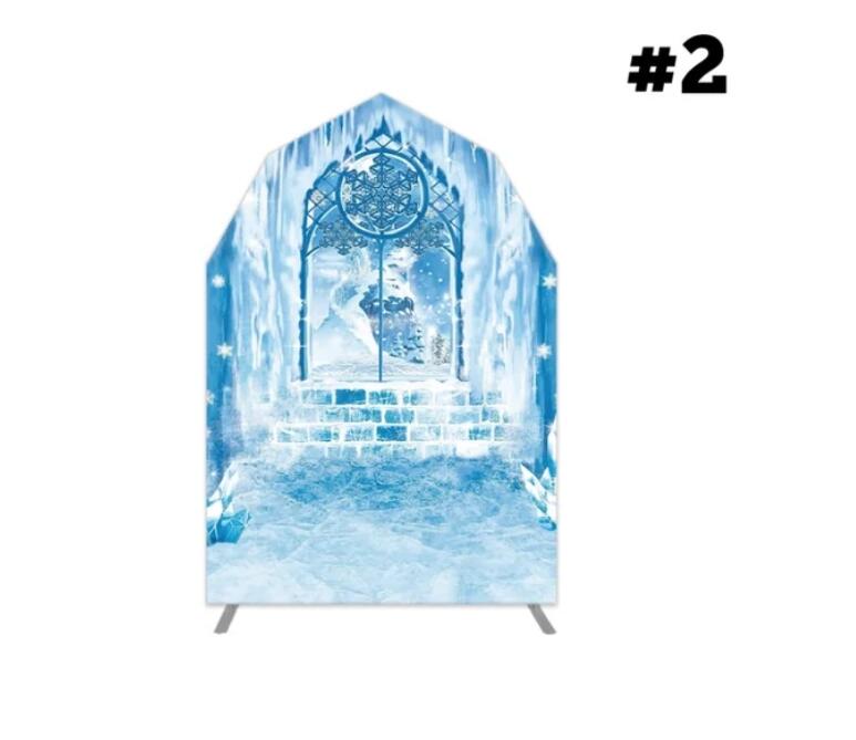 Frozen Barn house arch cover for kids birthday party decoration