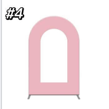 Pink Arch Wall Cover Backdrop for Girl Birthday Party Decoration