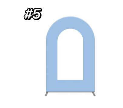 Solid Color Blue Open Arch Cover Wall for boy Baby Shower Party Decoration Banner