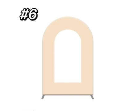 Nude Color Open Arch Cover for Baby Shower Party Decoration
