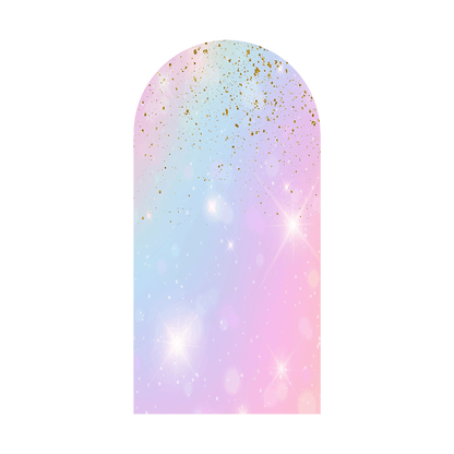 Glitter Rainbow Arch Cover Backdrop Banner
