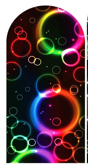 Neon Angel Wing theme Arch Backdrop Cover Kids Birthday Baby Shower Party Decors Supplies Arched Wall Panels Background