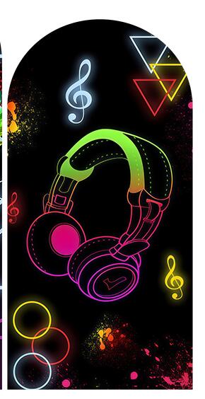 Neon Angel Wing theme Arch Backdrop Cover Kids Birthday Baby Shower Party Decors Supplies Arched Wall Panels Background