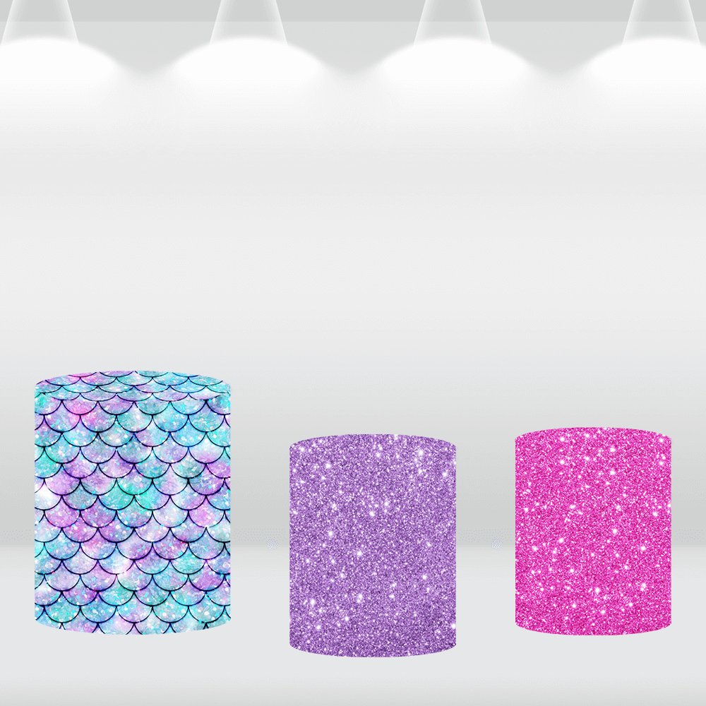 Glitter Scales Cylinder Covers