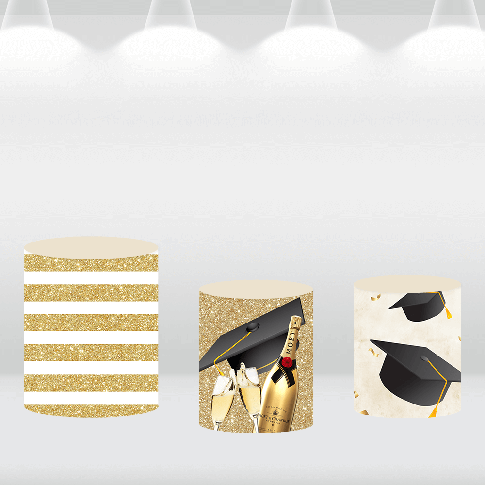 Graduation Cake Table Cylinder Covers