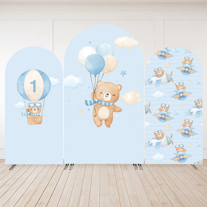 Hot-Air-Balloons-Bear-Arch-Backdrop-for-Boy-Baby-Shower-Decoration