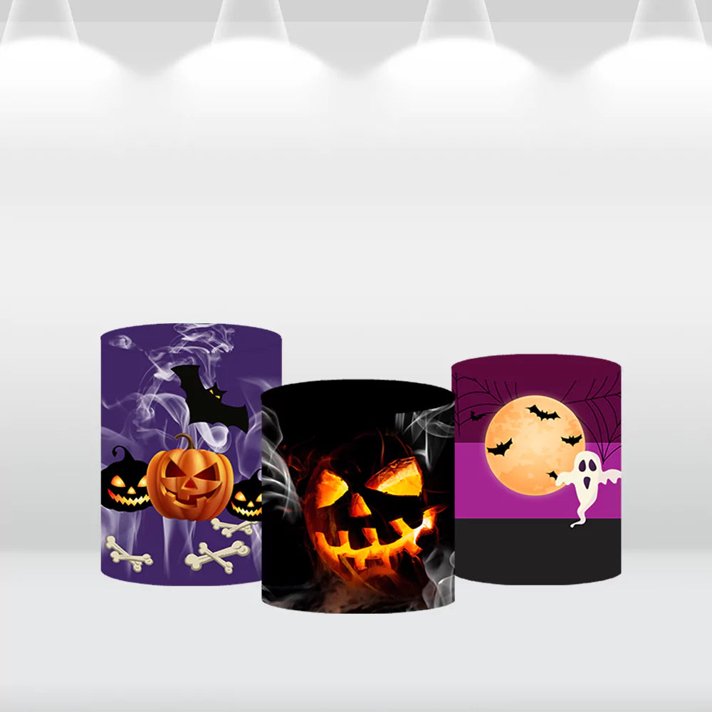 Elastic-Polyester-Halloween-Pedestal-Cylinder-Covers