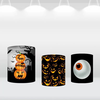 Halloween-Party-Cake-Table-Cylinder-Pedestal-Covers