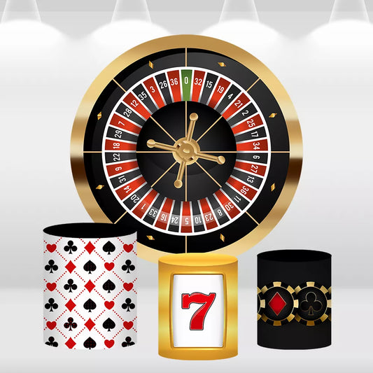 Casino-Party-Decoration-Circle-Party-Banner-Backdrop-Cylinder-Pedestal-Covers