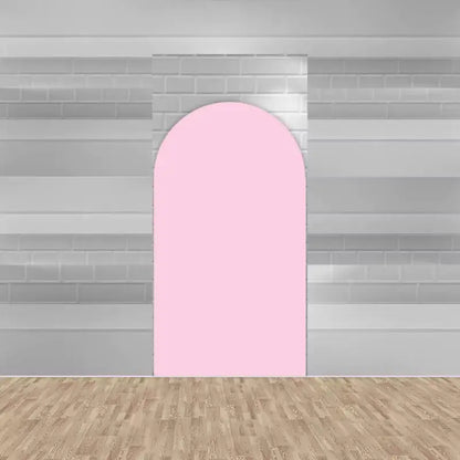 Right panel in solid pastel pink tone—ideal as a minimalist backdrop or accent piece for unicorn, fairy, or baby girl-themed parties.