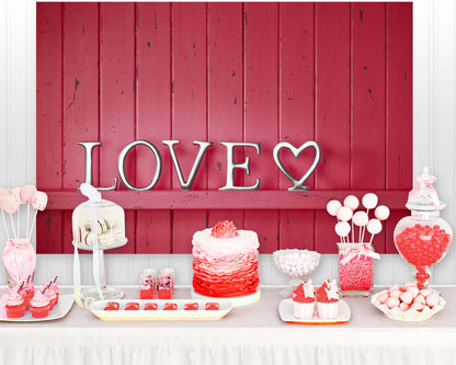 Pink Wood Valentines Day Photography Backdrop Bridal Shower Photographic Backgrounds Decoration Photocall Vinyl
