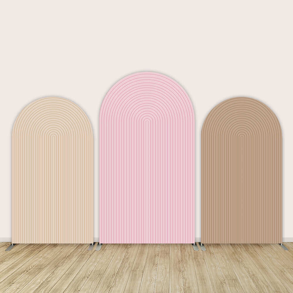 Customize Pink Nude color Arche Wall Banner