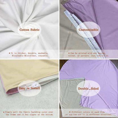 Nude Color Baby Shower Arched Chiara Backdrop Cover Wall Pink Brown Arch Background for Wedding Event Party Decoration