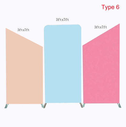 Sensfun Custom Solid Color Arch Stand and Covers Backdrop Birthday Party Fiesta Decoration Photo Booth Background