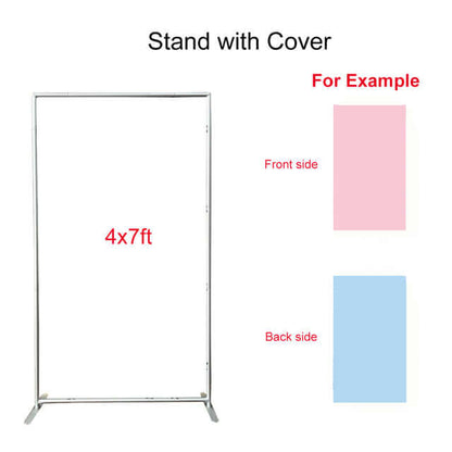 Double side Printed Rectangular Arch Backdrop Cover Stand