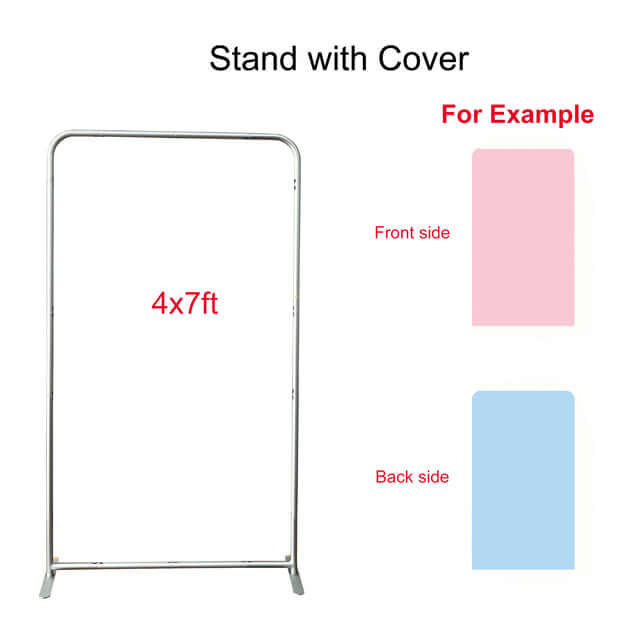 Square Stand Metal Frame Cover Backdrop