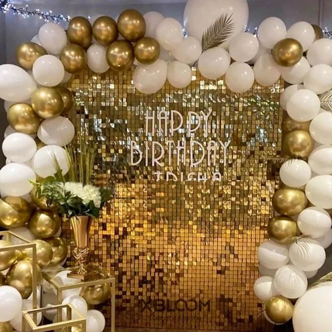 Shimmer Wall Backdrop Panels Gold Sequin Shimmer Backdrop Decor for  Wedding, Anniversary, Birthday, Party, 36 Panels - China Wedding Party and  Birthday Party price