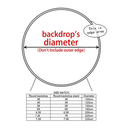 Gray White Marble Circle Round Backdrop Cover Bear theme Oh Baby Photo Background Studio Newborn Candy Table Banner
